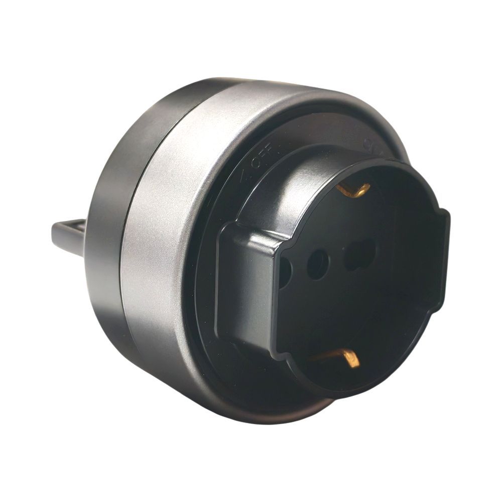 ETB2102 — Presa schuko plug&play a binario NERO