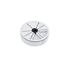 ET200-125U — Scatola di giunzione universale Ø125 mm per telecamere, con viti di fissaggio regolabili su asole radiali e configurazione a 3 o 4 punti - 125x45.5mm