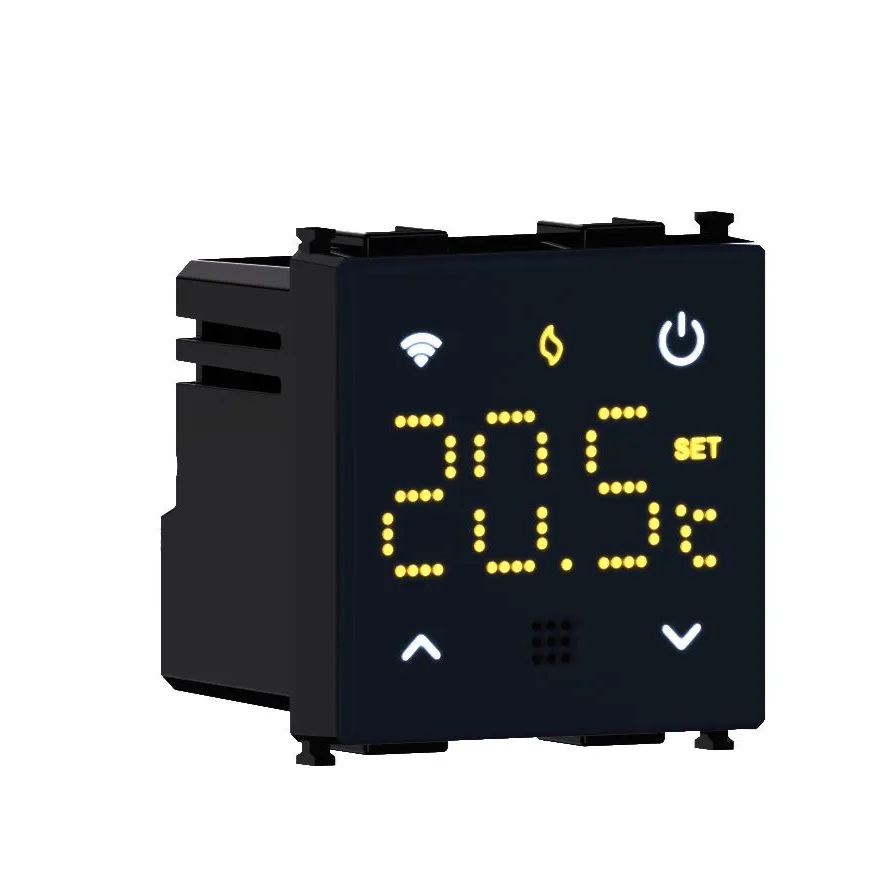 LNWFN4102 — Wifi Termostato Caldaia da Incasso Digitale Touchscreen Nero